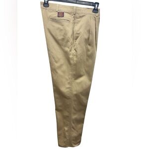 Men's Duxbak Vintage Pleated Khaki Pants Size 36 x 29 100% Cotton